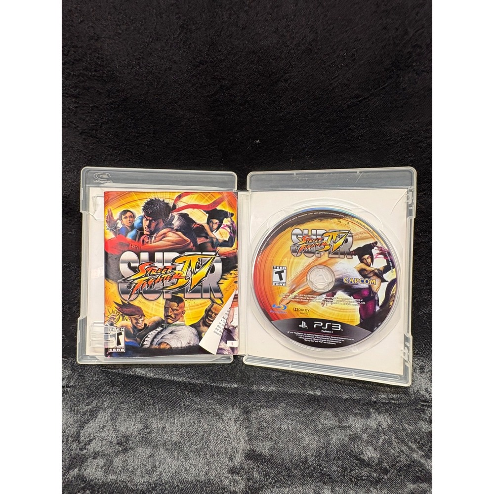 Super Street Fighter IV Sony PS3 PlayStation 3 Capcom Fighting Game with Manual
